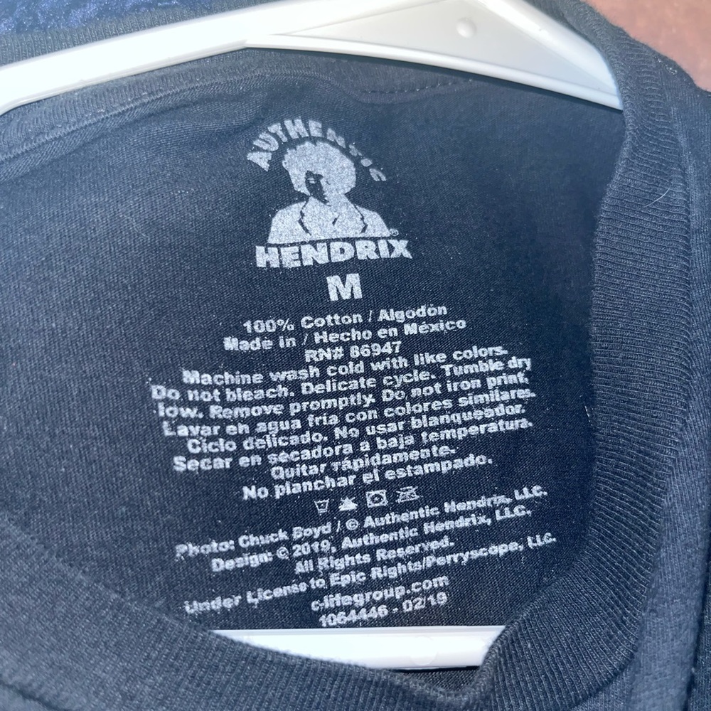 Jimi Hendrix Tee Shirt womens Size M Black/Neon Vintage EUC Host Pick 9/20/23 - Picture 5 of 5